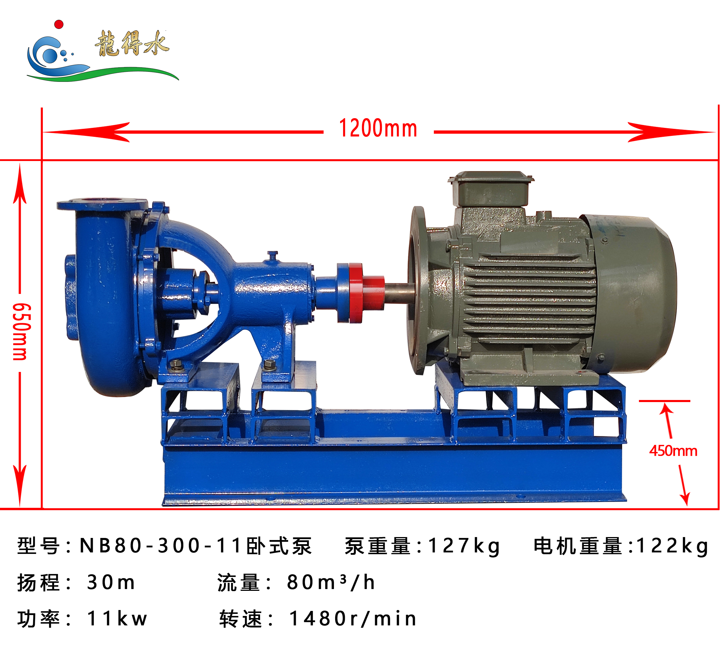 NB80-300-11 Horizontal Slurry Pump
